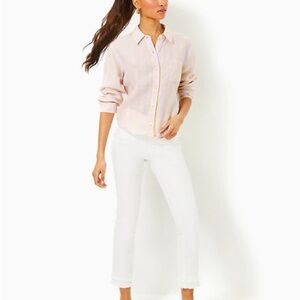 Lilly Pulitzer Coralynn Button Up Blouse Lilac Opal Size M New With Tags